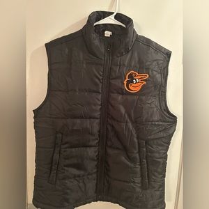 Orioles black vest. Sz Med.
